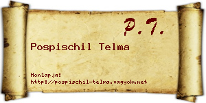 Pospischil Telma névjegykártya